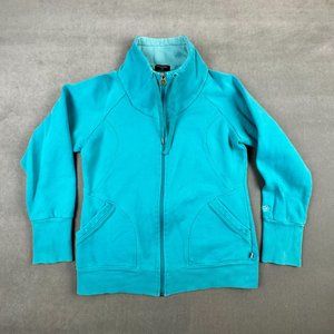 TUFF ATHLETICS Athleisure Jacket WOMENS Fleece Lined Aqua Blue SIZE Large